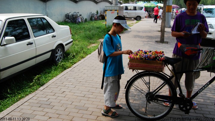 颐和园外的面人